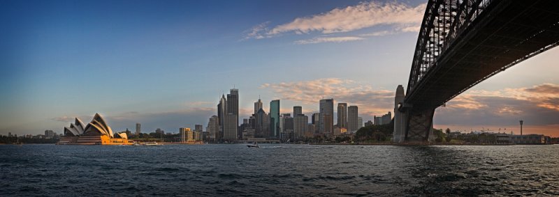 Sydney Skyline, Opera House and Bridge panorama