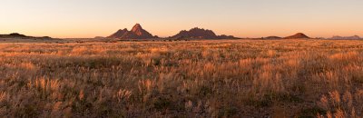 Spitzkoppe at Sunset Panorama