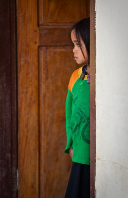 Laos village girl portrait