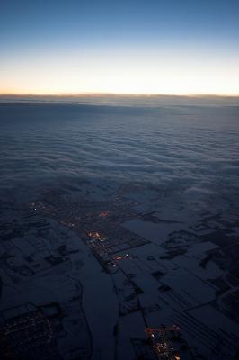 Winter view from a Boeing