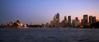 Sydney panorama at dusk