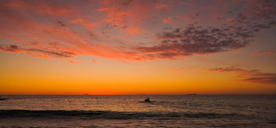 Cottesloe Beach sunset panorama
