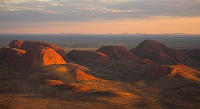 Kata Tjuta dome landscape from above