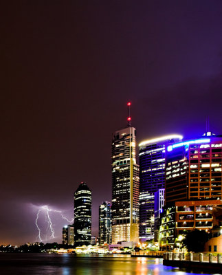 Lightning strikes Brisbane