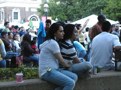 Couple Enjoying Band