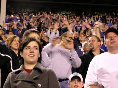 KU Fans do that Wave Thing