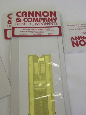 NEW from Cannon & Co:  Etched Walkways for the new Athearn RTR SW1500 and SW1000