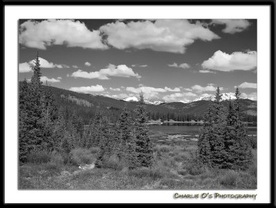 Echo Lake in Black and White...