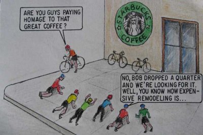 A favorite stop - Starbucks's