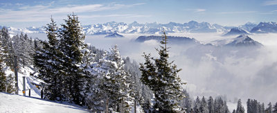 Mount Rigi: View to the alps