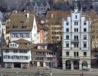 Houses on river Limmat