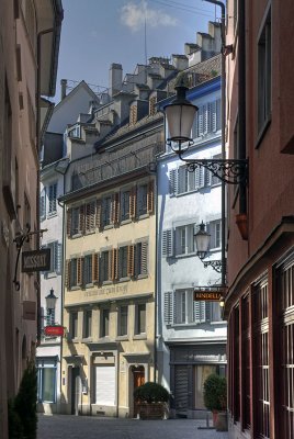 Another romantic lane in Zurich city