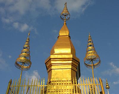 Stupa on the top of Mount Phousi