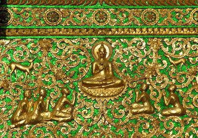 Golden door, royal palace. Luang Prabang