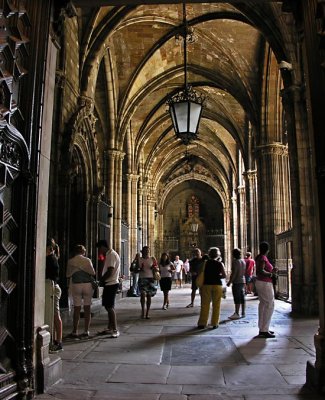 Inside Cathedral de Barcelona