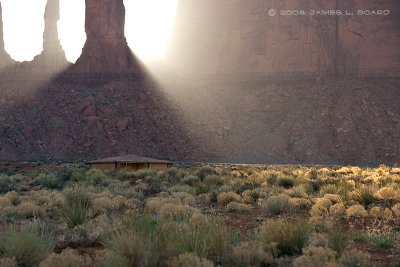 Amazing Light Over Navajo Home