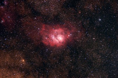 The Lagoon Nebula M8 - Full Frame