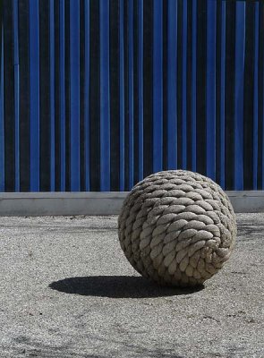 Blue Wall with Ball