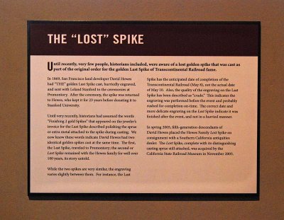 Sign About the Lost Spike