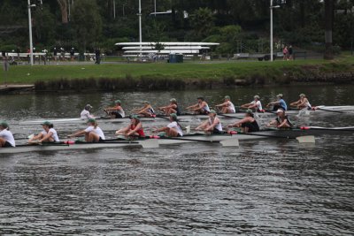 Rowing on Yarra River