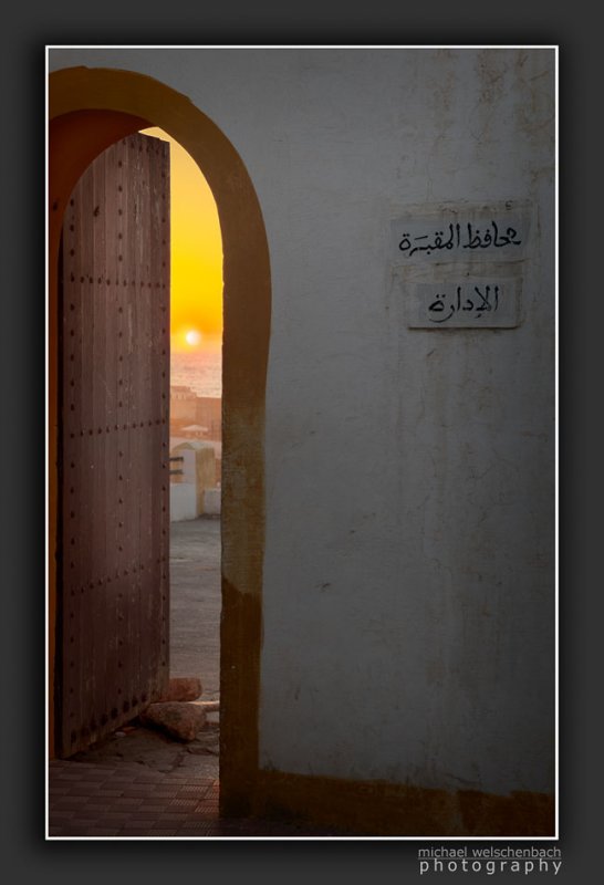 Entrance to the cemetery of Rabat