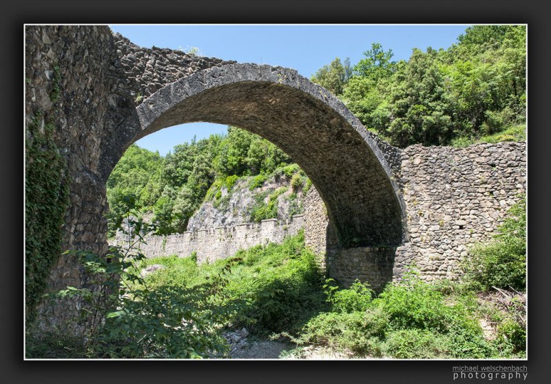 Medieval Bridge Ponte della Pia, Tuscany