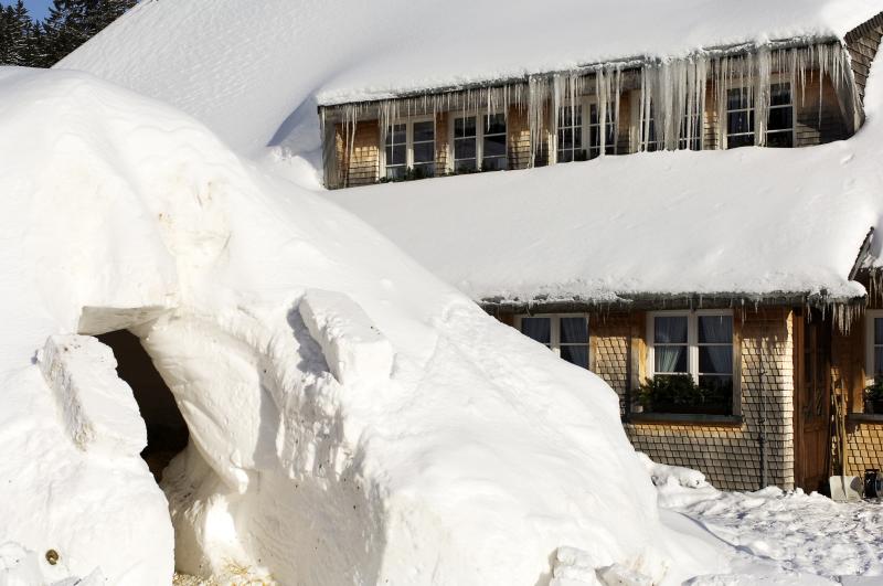 Icicles and Igloo in Black Forest