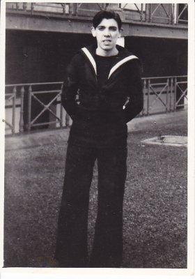 Joe in his Navy uniform
