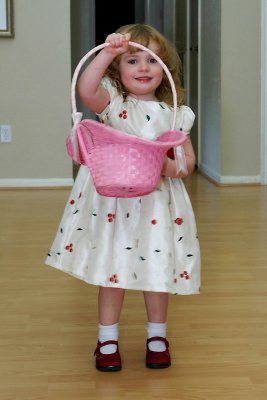 Maddy Ready for the Easter Egg Hunt!