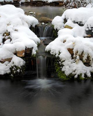 Snowy Waterfall