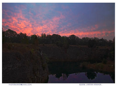 Quarry sunrise