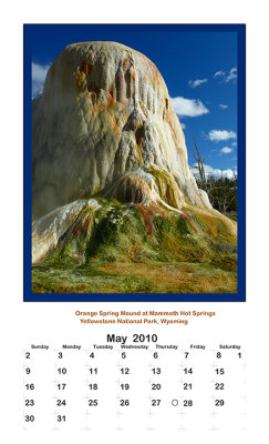 2010 Portrait Calendar - Yellowstone Country - May
