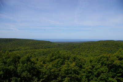 View toward Superior from Porcupine Mountains