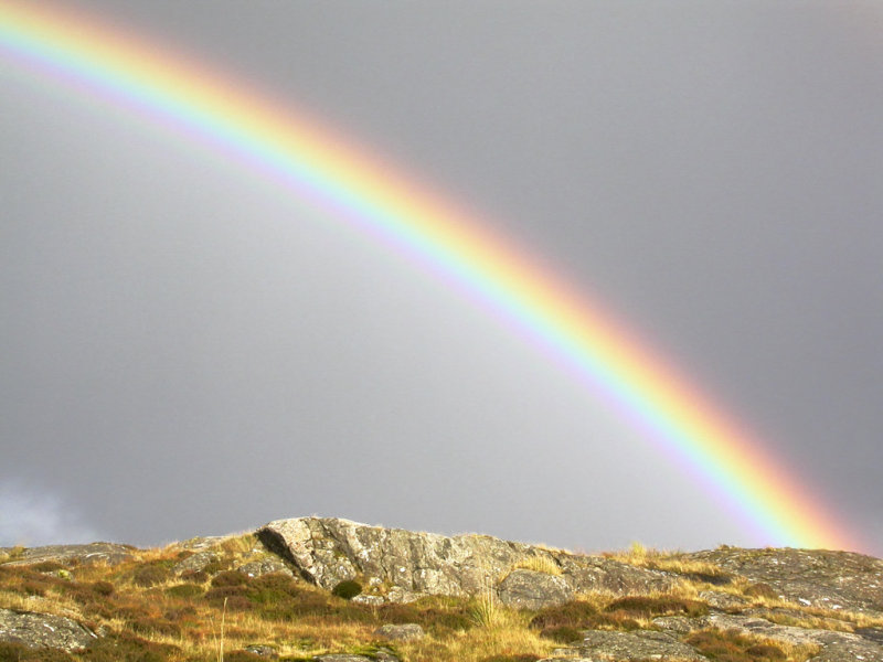 rainbow from just north of Tairbeart (Tarbert)