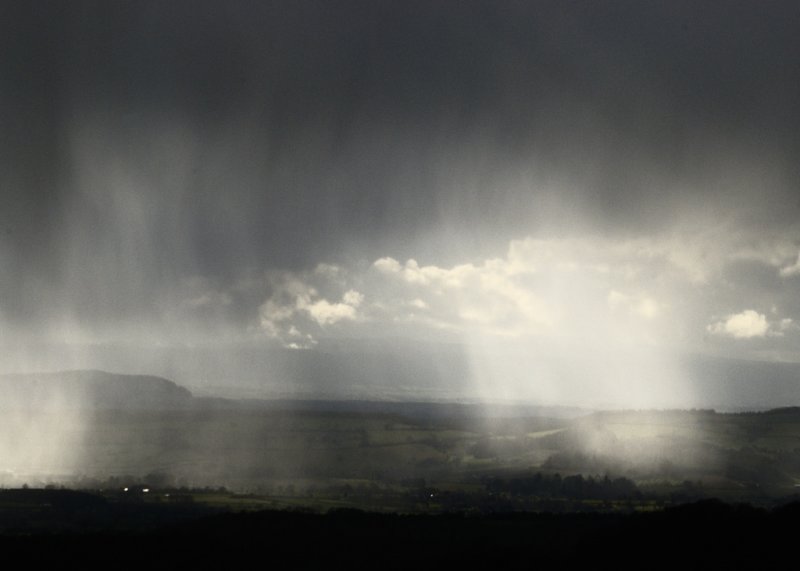 sort of Turneresque view of Hay Bluff from Malvern Hills