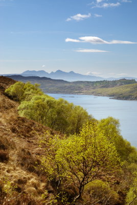 Loch nam Uamh from Ardnish peninsula walk with Rum in background