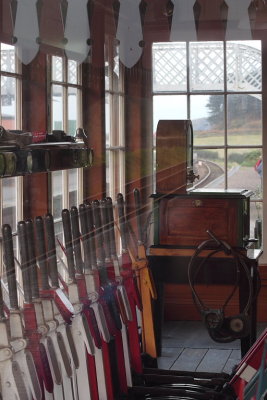North Norfolk Railway Weyborne station - signal box cum museum