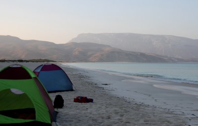 Our campsite at Bindar di Shab