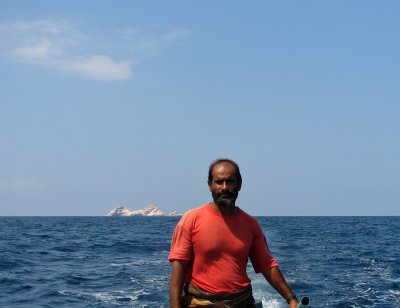 Fisherman with Sabuniya in the background