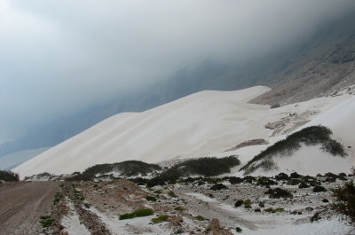 Sand dunes formed by the monsoon