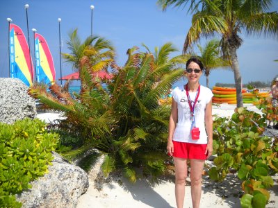 Evelyn on Princess Cays, Bahama's