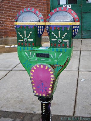 Painted Parking Meter