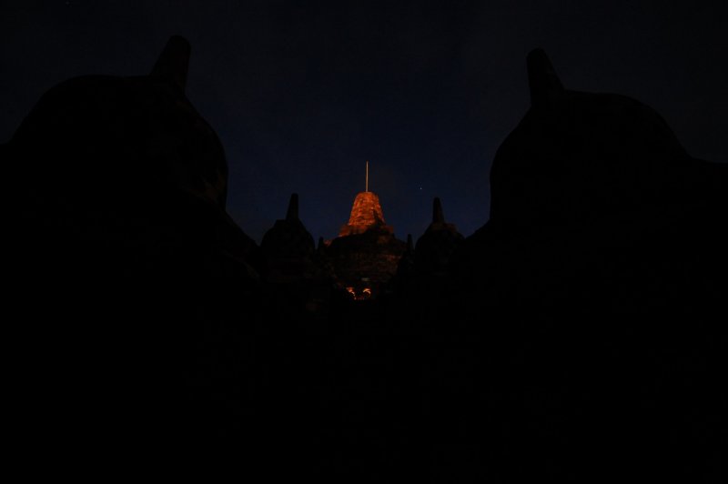Borobudur, before sunrise