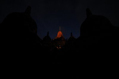 Borobudur, before sunrise