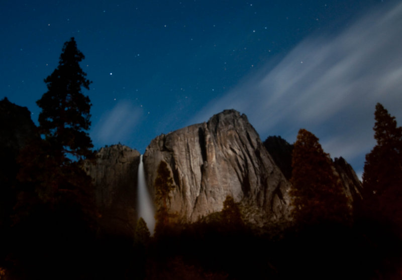 Moonlit Yosemite Falls