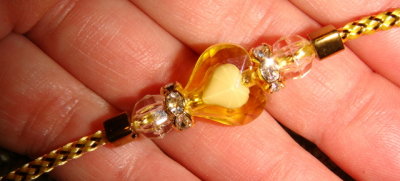 Heart in yellow and gold accents