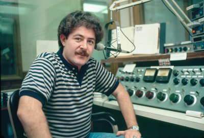 Program Director Mike Kolb At The Original Studio A Control Board - 1982