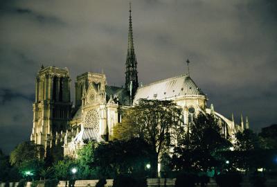 Notre Dame night