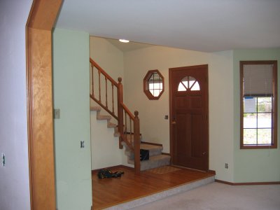 Front entry from dining room