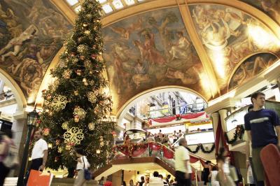 Opulent interior of Galerias Pacifico